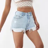 Distressed Denim Jacket Fashionable Trendy Unique Design Casual Wear Street Style Wholesale Avai