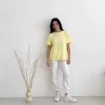 Womens 100 Cotton Solid Color T Shirt Round Neck Short Sleeve Versatile Style Spring Summer Coll