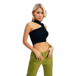 Womens Sleeveless Fashion Top Trendy Irregular Design Street Style Spring Summer Wholesale Avail