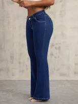 Womens Slim Fit Stretch Denim Jeans Fashionable Versatile Comfortable Casual Wear Ready to Ship