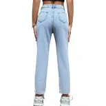 Womens Straight Leg Loose Fit Jeans Versatile Casual Style Perfect for Everyday Wear Ready to Sh