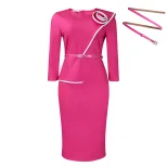 Pencil Skirt Solid Color Bodycon Fit Office Wear Autumn Winter Collection Wholesale Available