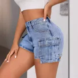 Womens Slim Fit Denim Shorts Comfortable Stylish Casual Perfect for Summer Outings Wholesale Ava