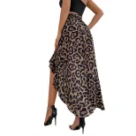 Womens Irregular Print Midi Skirt Sexy Trendy Versatile Casual Wear for Spring Summer Ready to S
