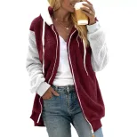 Plaid Loose Cardigan Fashionable Knit Sweater Cozy Fabric Stylish Design Perfect for Fall Winter