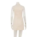 Summer Fashion Sleeveless A Line Dress Elegant Fit and Flare Lightweight Fabric Casual or Party
