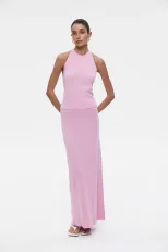 Backless Halter Top and Long Skirt Set Elegant Versatile Sexy Perfect for Parties and Beach Wear