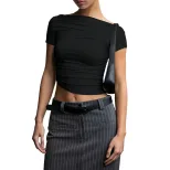 Slim Fit Asymmetrical Top Sexy Design Trendy Style Comfortable Fabric Perfect for Night Out or C