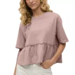 Cotton Pleated T Shirt Soft Loose Fit Round Neck Casual Everyday Wear Wholesale Available fast s