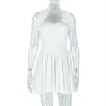 Fashionable Womens Backless Halter Mini Dress Sexy Trendy Sleeveless Street Style Perfect for Pa