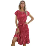 Polka Dot Dress Customizable Wholesale Stylish Design Perfect for Summer Events OEM ODM Availabl
