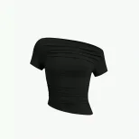 Slim Fit Asymmetrical Top Sexy Design Trendy Style Comfortable Fabric Perfect for Night Out or C