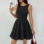 Sweet and Sexy Backless Floral Dress Adjustable Straps Solid Color Elegant Design Perfect for Pa
