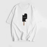 Vintage American Style Printed T Shirt for Women Casual Loose Fit Round Neck Short Sleeve Summer