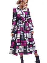 Elegant Long Sleeve Dress Chic Design Comfortable Fabric Versatile Style Perfect for Parties or