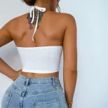 Womens Slim Fit Cropped Camisole Solid Color Sexy Style Comfortable Fabric Casual Wear Wholesale
