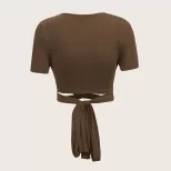 Slim Fit Cropped T Shirt Sexy Sweet Trendy Design Spring Summer Fashion for Women Wholesale Avai