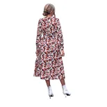 Fashionable Floral Print Tie Front Dress Womens Casual Style Perfect for Summer Events Wholesale