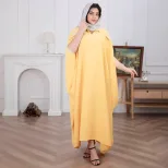 Plus Size Womens Party Maxi Dress Batwing Sleeve Rhinestone Embellished Elegant Style Wholesale
