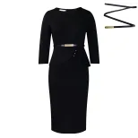 Elegant African Bodycon Dress Fashionable OL Style Slim Fit Comfortable Fabric Perfect for Offic
