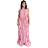 Summer Womens Fashion Set Halter Neck Strapless Sheer Fabric Bodycon Skirt Perfect for Parties o
