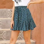 Floral Print Summer Skirt Short Length Womens Fashion Casual Style Wholesale Available low MOQ