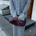 Womens Autumn Winter Solid Color Polo Cardigan and Flared Sleeve Sweater Set Elegant Knit Design