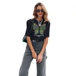 Casual Short Sleeve Printed T Shirt Trendy Comfortable Versatile Womens Fashion for Everyday Wea