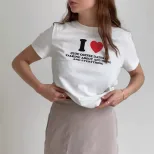 Womens Vintage Graphic T Shirt Casual Loose Fit Round Neck Short Sleeve Cotton Summer Essential