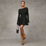 Fashionable Womens Dress Simple Design Slim Fit Youthful Style Spring Summer Collection Wholesal