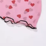 Short Cropped T Shirt Sweet Floral Print Sheer Fabric Casual Style Perfect for Summer Outings Wh