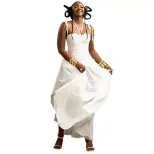 Casual A Line Dress Solid Color Ruched Waist Backless Halter Neck Street Style for Summer Wholes
