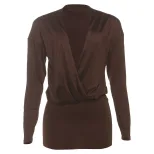 Sexy Bodycon Dress Deep V Neck Long Sleeve Versatile Style Autumn Fashion for Parties Wholesale