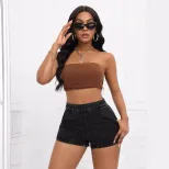 Womens Slim Fit Denim Shorts Comfortable Stylish Casual Perfect for Summer Outings Wholesale Ava