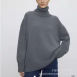 High Neck Loose Knit Sweater Soft Fabric Multiple Colors Autumn Winter Style Ready to Ship Whole