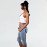 Sexy Womens Crop Top Slim Fit Short Sleeve Lightweight Fabric Spring Summer Fashion Wholesale Av