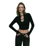 Street Style Womens T Shirt Minimalist Design Short Length Fashionable for Spring Summer Wholesa