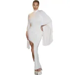 Backless Bodycon Dress for Women Slim Fit Flare Sleeves Summer Fashion private label