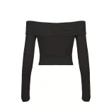 Off Shoulder Crop Top Sexy Elegant Spring Summer Style Perfect for Casual Outings Wholesale Avai