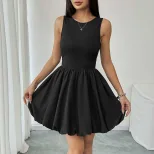 Sweet and Sexy Backless Floral Dress Adjustable Straps Solid Color Elegant Design Perfect for Pa