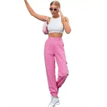 Womens Loose Fit Straight Leg Denim Pants Casual Style 3 4 Length Trendy Design Ideal for Everyd