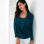 Womens Slim Fit Long Sleeve T Shirt Plus Size Trendy Design Comfortable Fabric Autumn Wear Whole