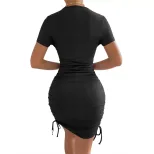 Bodycon Midi Dress Casual Trendy Sexy Side Slit Perfect for Parties or Night Out Wholesale Avail