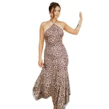 Womens Summer Dress Sexy Backless Leopard Print Bodycon Casual Party Wear Available in S M L customizable