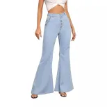 Wide Leg Denim Trousers Versatile Flared Design Comfortable Fit High Quality Fabric Casual Wear