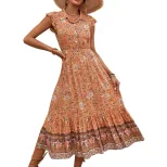 Casual Waist Defining Slim Fit Dress Elegant Style European and American Fashion Perfect for Dai