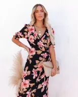 Vacation Style Maxi Dress Lightweight Floral Print Sleeveless Comfortable Fabric Perfect for Sum