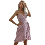 Summer Womens Irregular Print Cami Dress Trendy Design Lightweight Fabric Comfortable Fit Perfec
