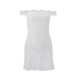 Off Shoulder Lace Trim Bodycon Dress Elegant Slim Fit Summer Style Perfect for Parties and Speci