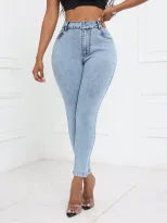 Slim Fit Stretch Denim Jeans for Women Casual Style Comfortable Fabric Versatile Use Ready to Sh